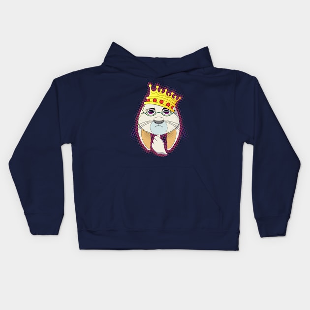 King Hops Kids Hoodie by xeenomania